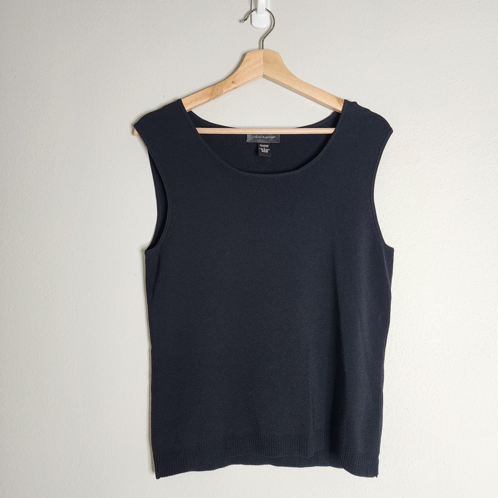 Womens Knit Top Black SZ L Capsule Wardrobe Essential Witchy Vamp Fairy Grunge